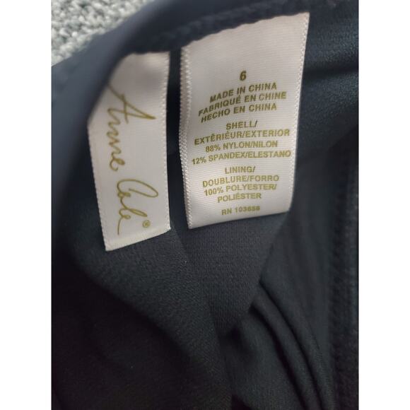 Anne Cole Black One Piece Swimsuit, Size 6, NWT - Picture 5 of 5